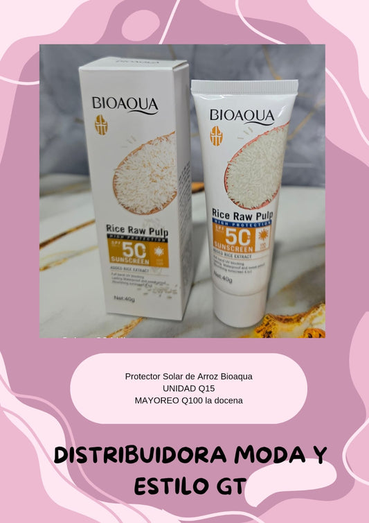 Protector Solar de Arroz 50+ spf