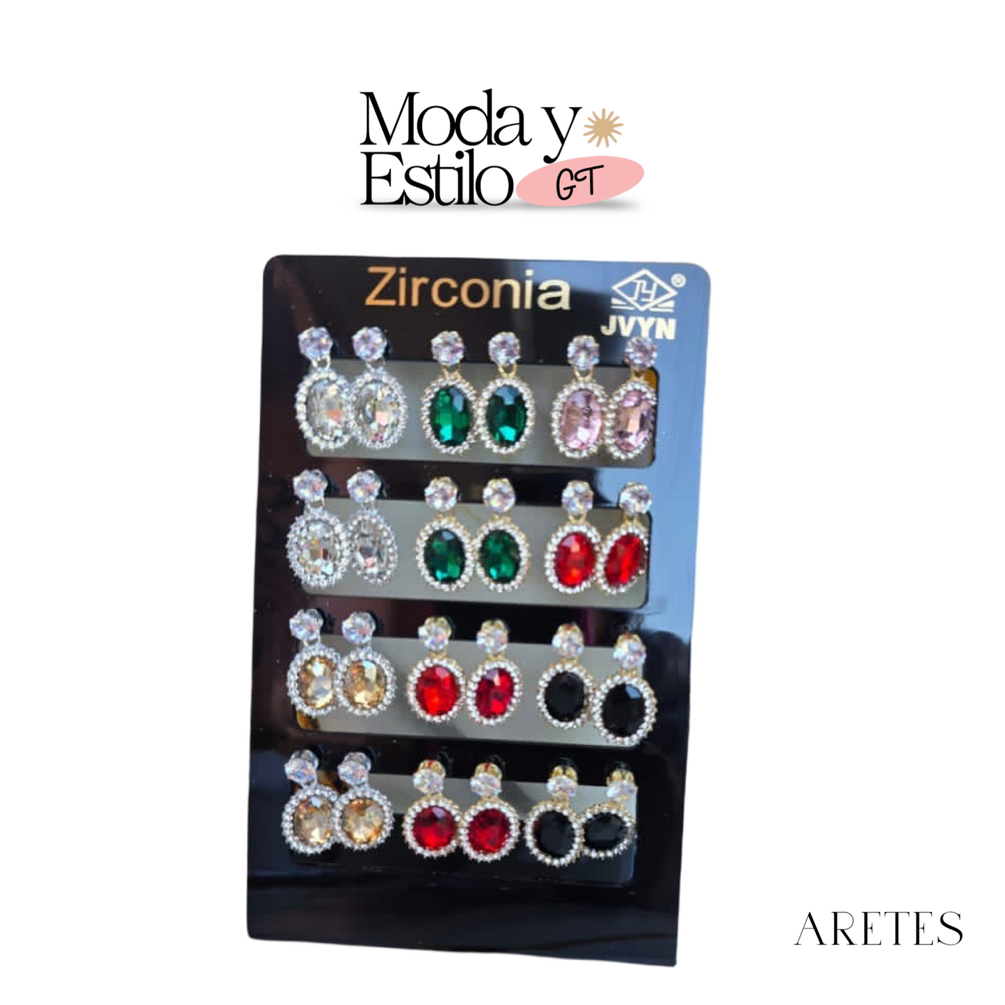 Aretes de Piedras Zirconia