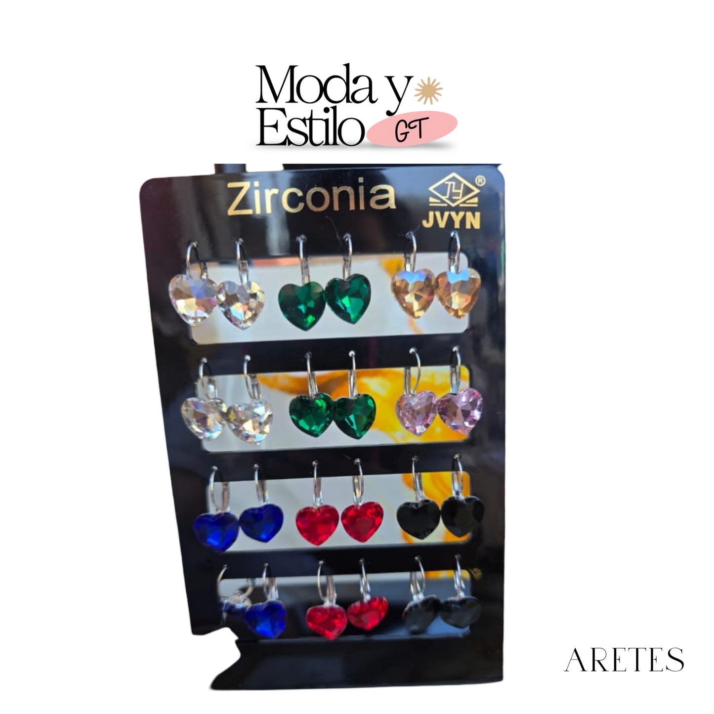 Aretes de Piedras de Corazon