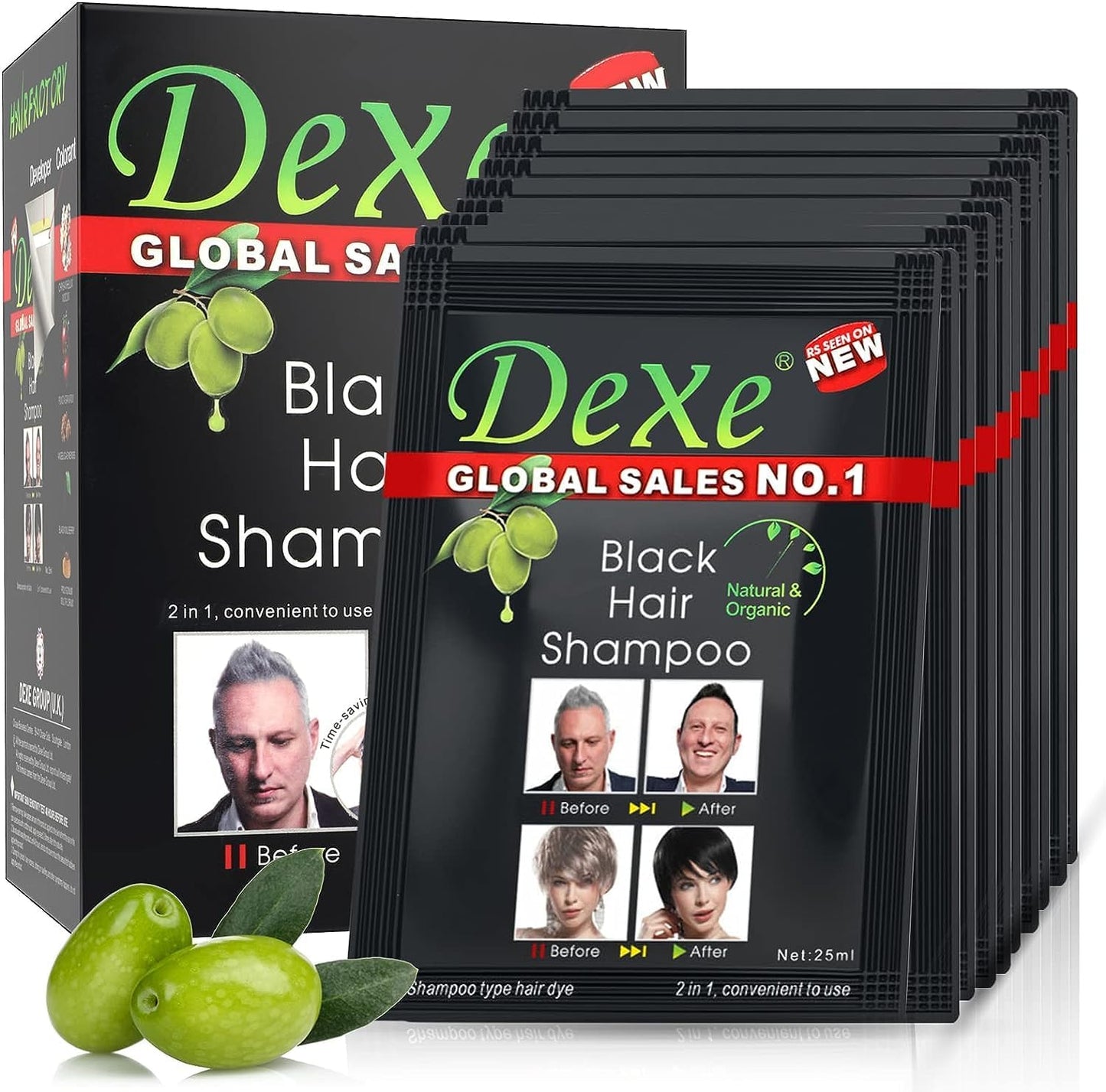 Shampoo con Tinte Negro DEXE