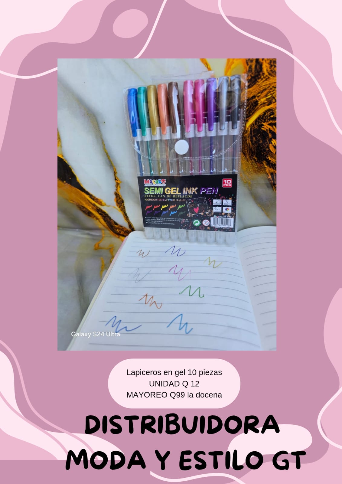 Lapiceros en Gel 10 Pcs