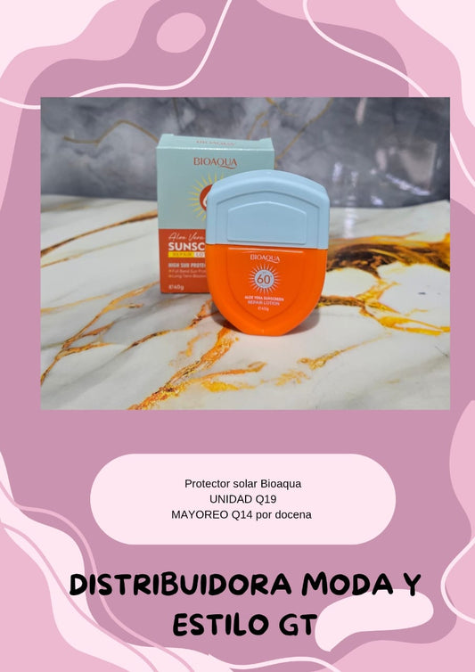 Protector Solar BIOAQUA 60+Spf