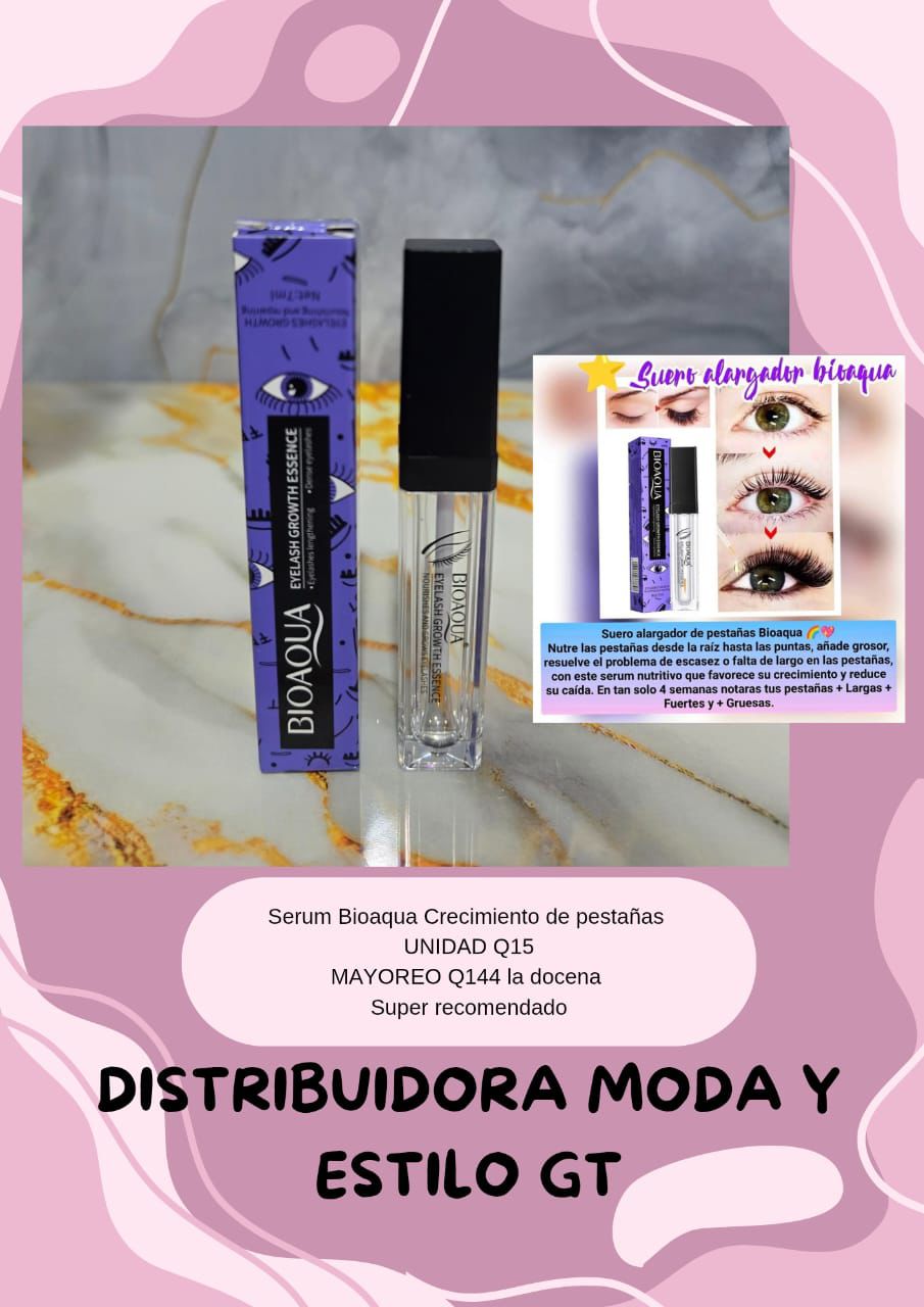 Bioaqua Serum para el Crecimiento de las Pestañas