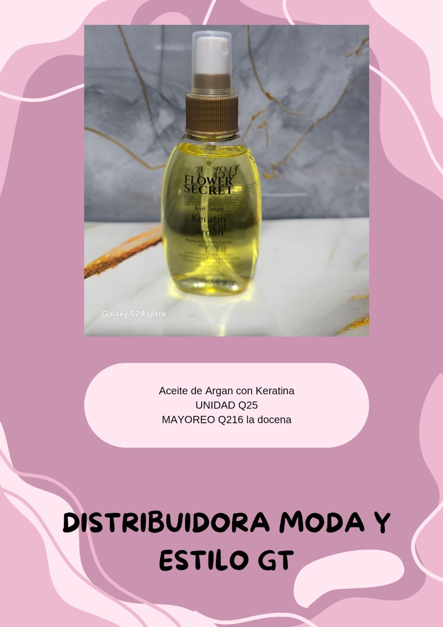 Aceite de Argan con Keratina