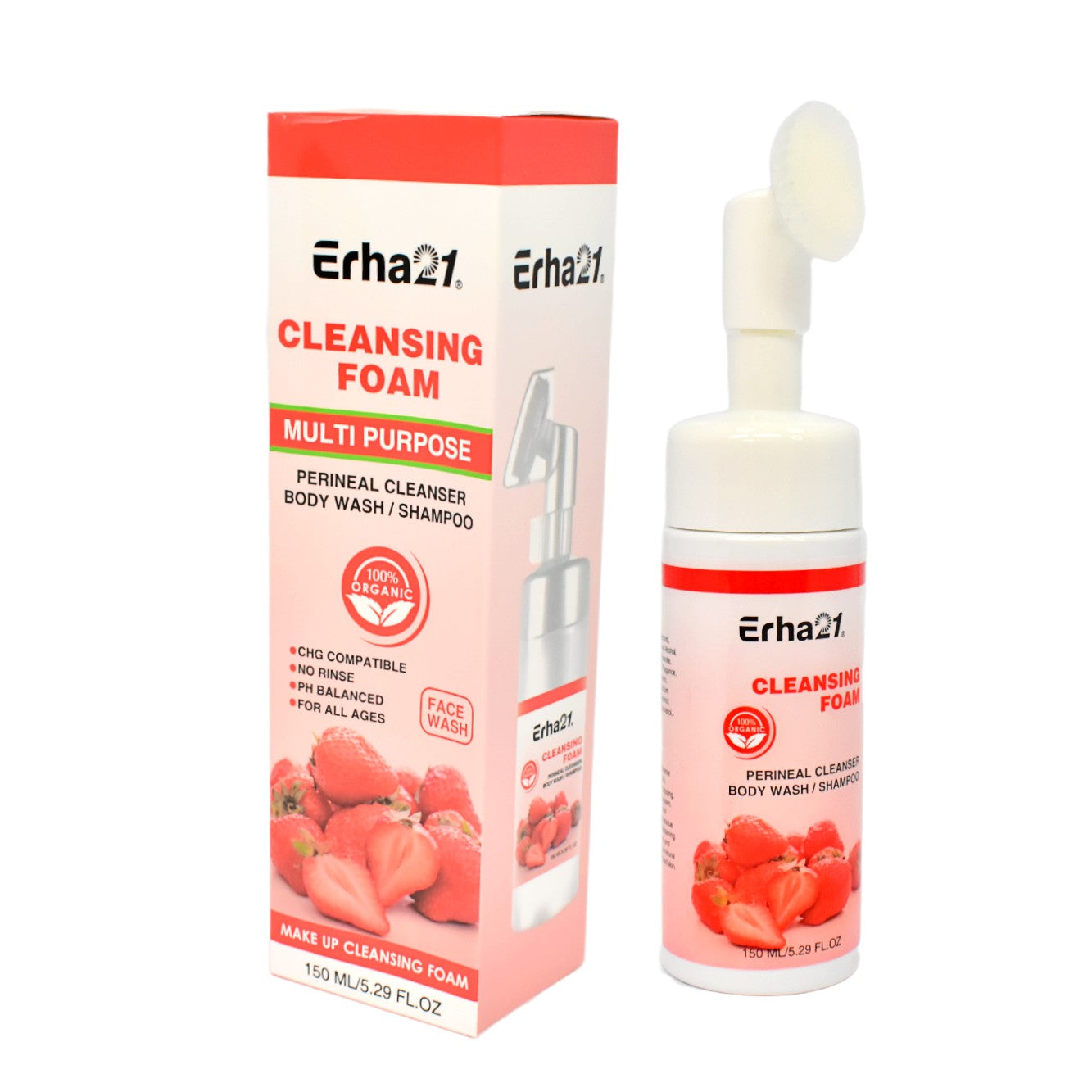 Espuima Facial de Fresa