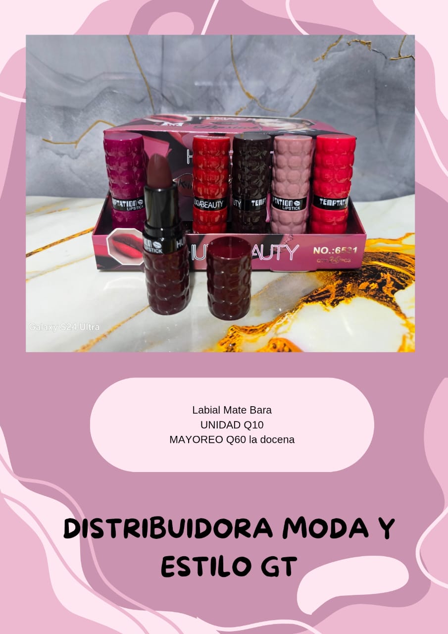 Labial Mate en Barra