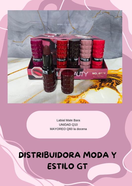 Labial Mate en Barra