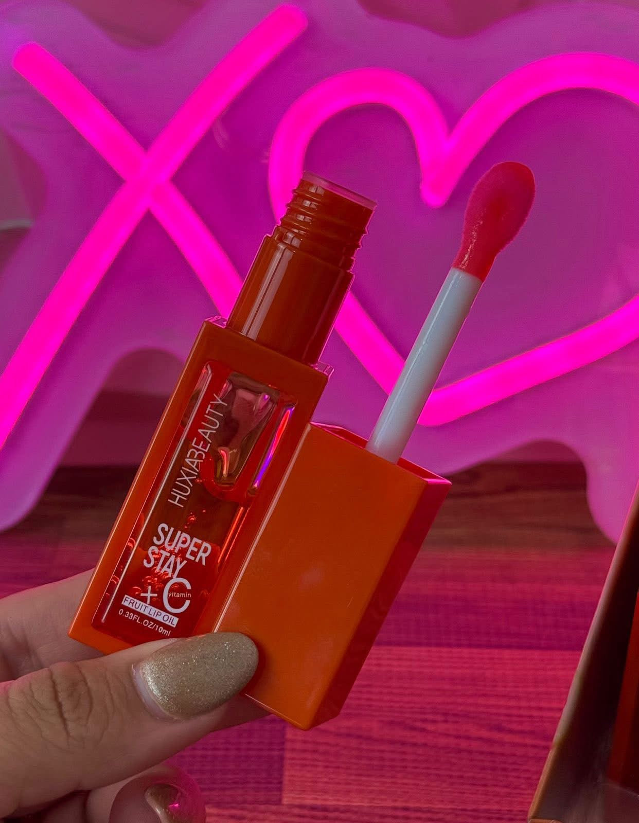 Lip Gloss de Vitamina C con Aplicador Grueso