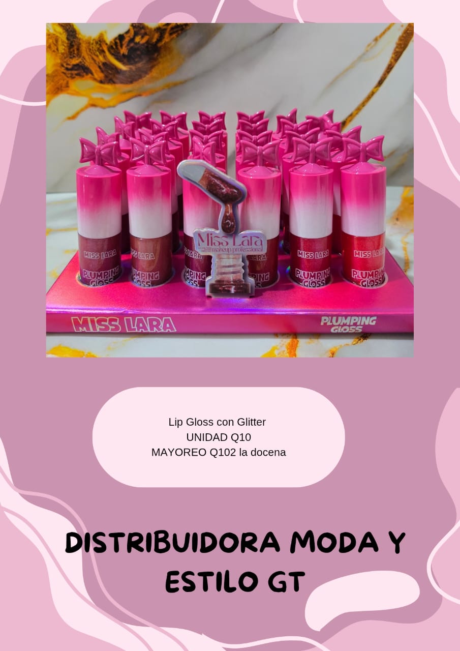 Lip Gloss con Glitter
