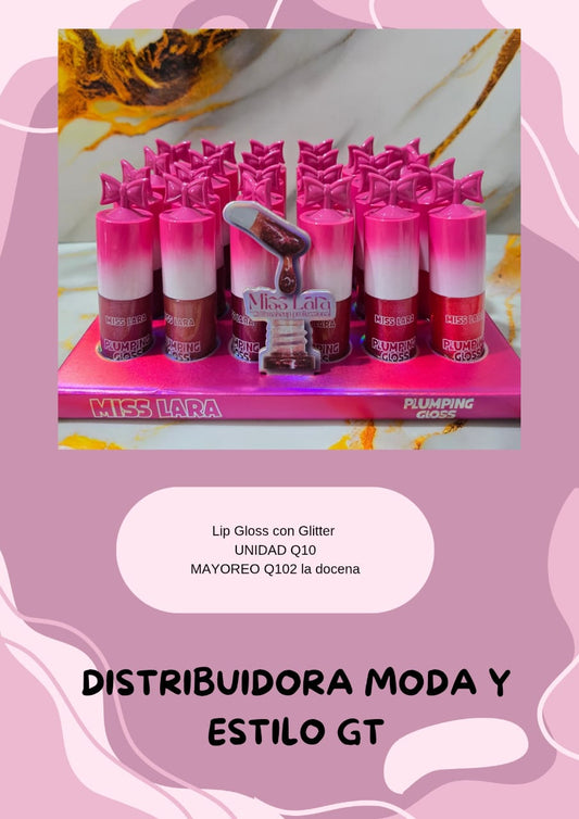 Lip Gloss con Glitter