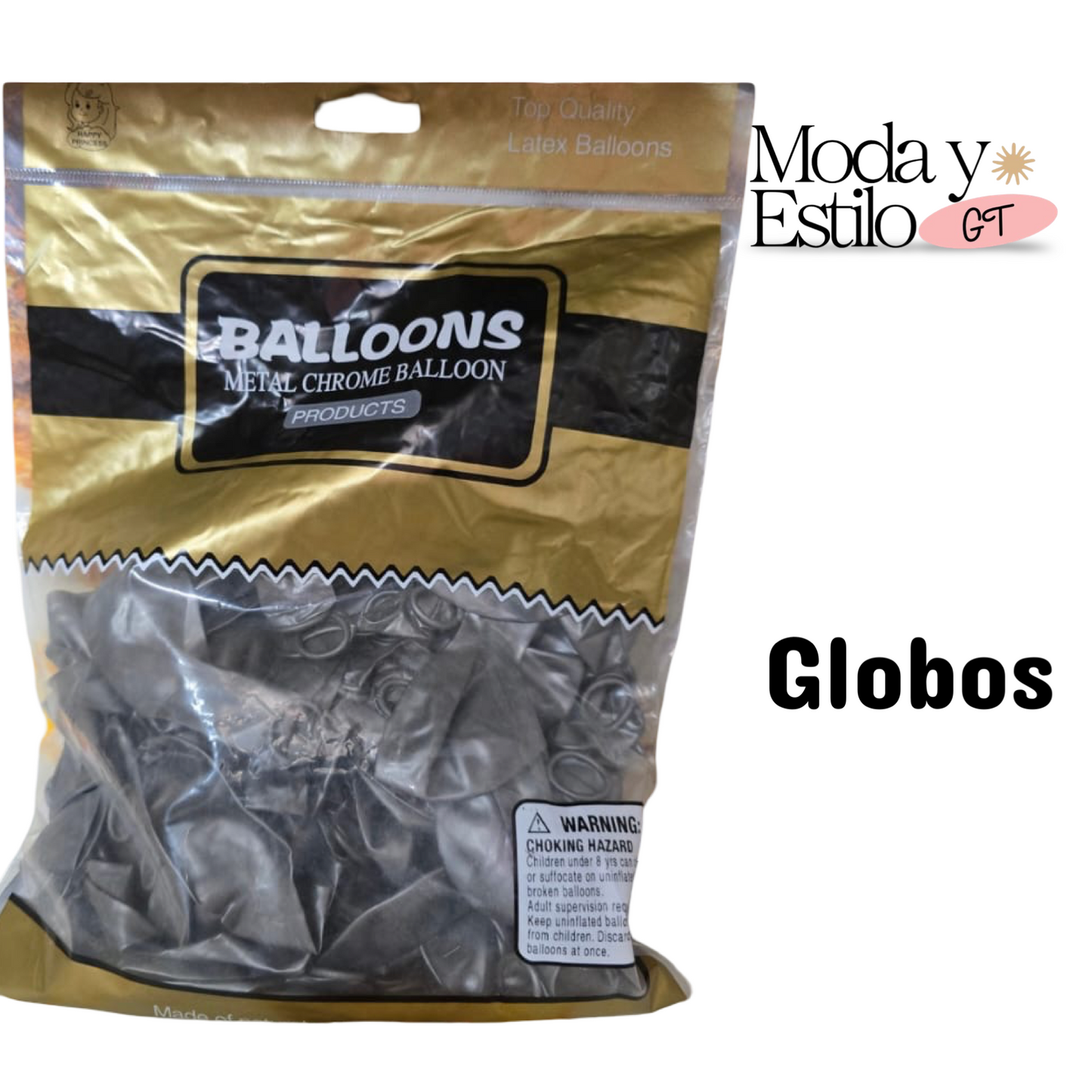 Bolsa de 100 Globos Plateados