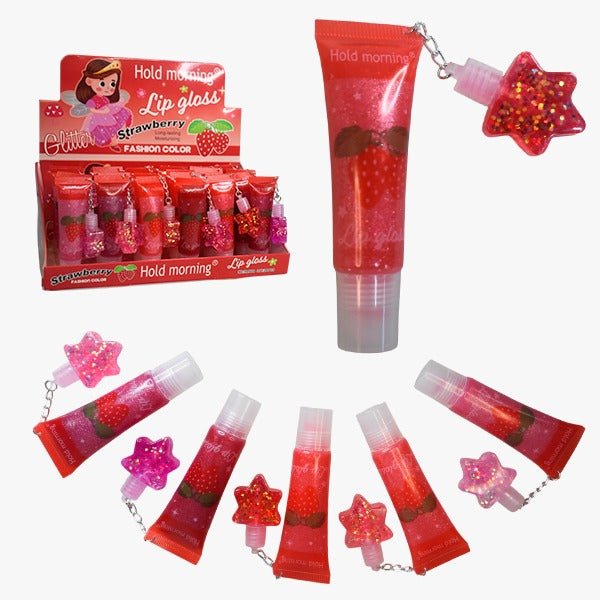 Gloss con Glitter Fresa