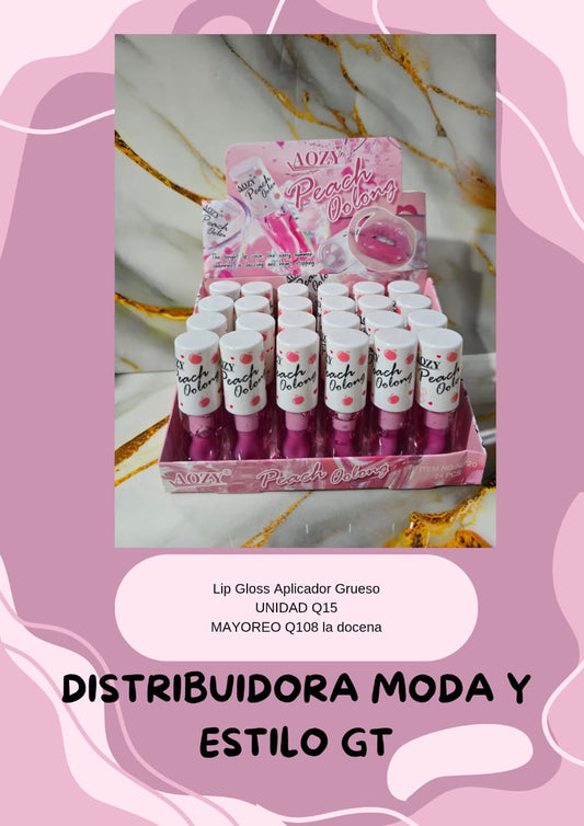 Lip Gloss Con Aplicador Grueso