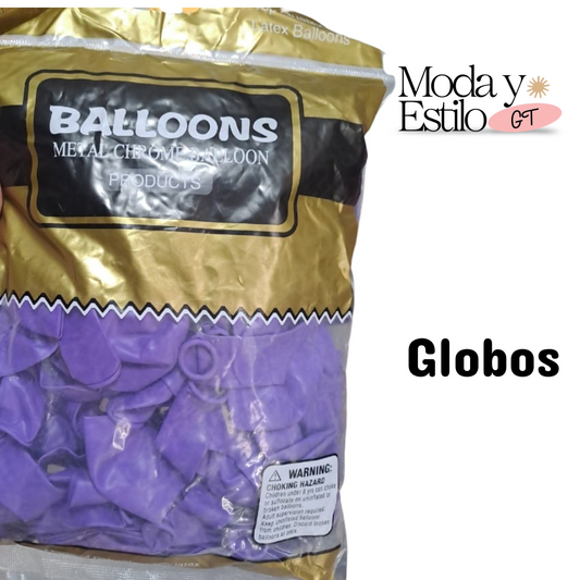 Bolsa de 100 Globos Morados