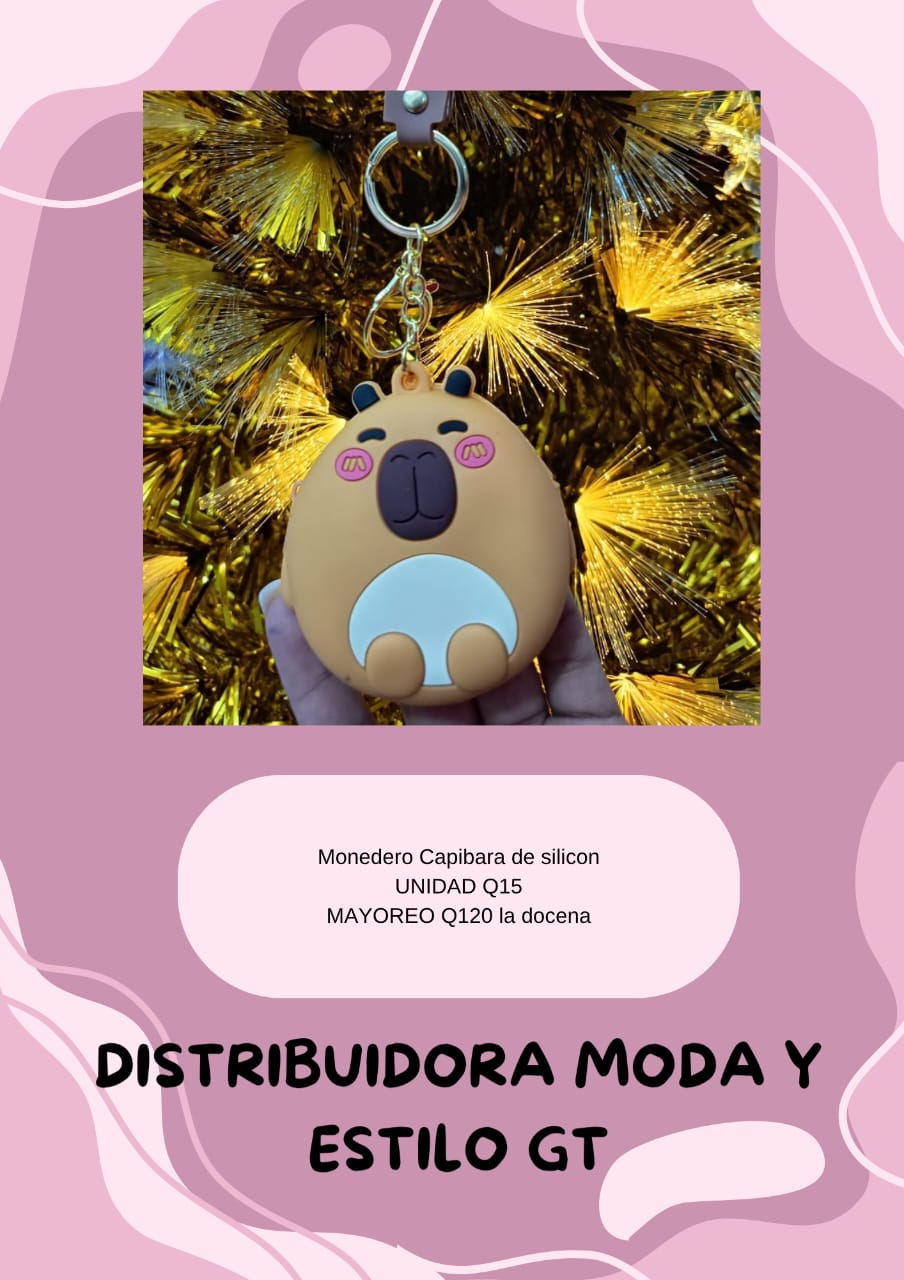 Monedero de Capibara de Silicon