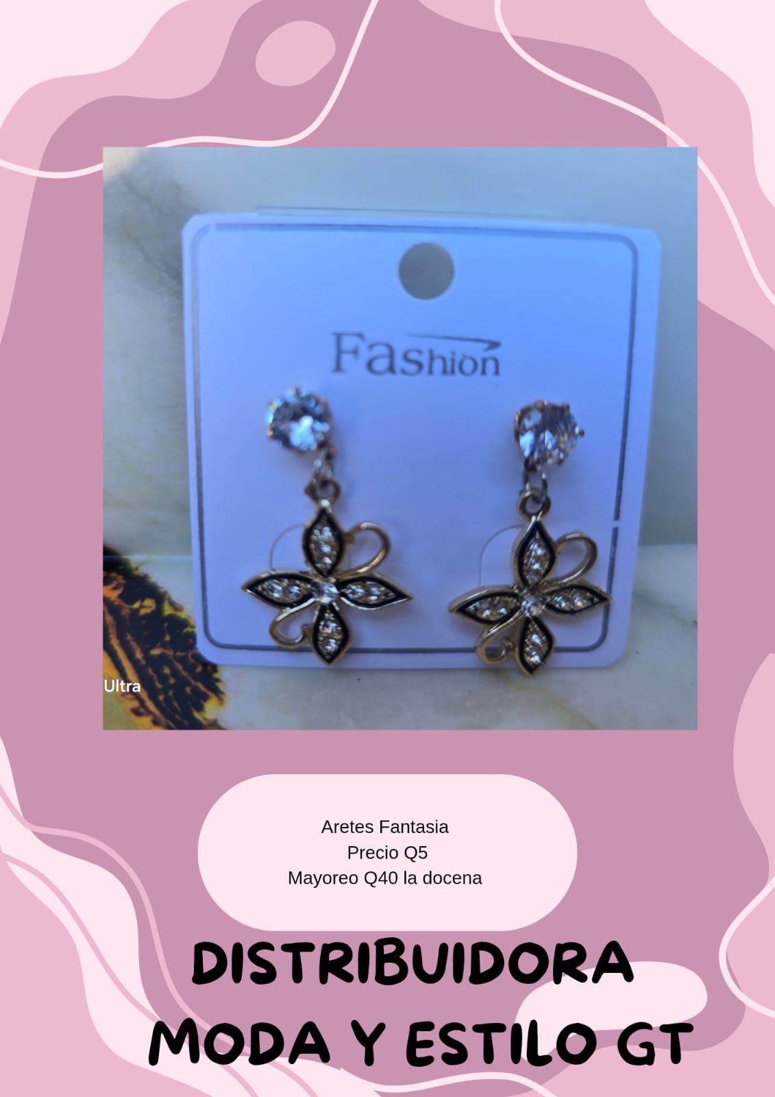 Aretes de Fnatasia Florecita
