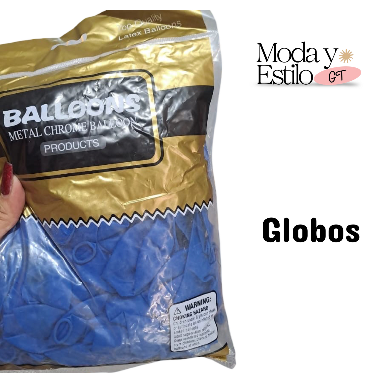 Bolsa de 100 Globos Azul