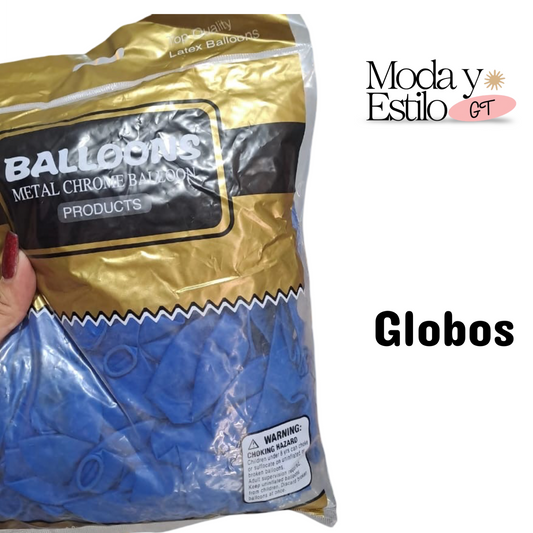 Bolsa de 100 Globos Azul