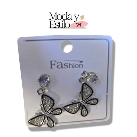 Aretes de Fantasia Fina Mariposa