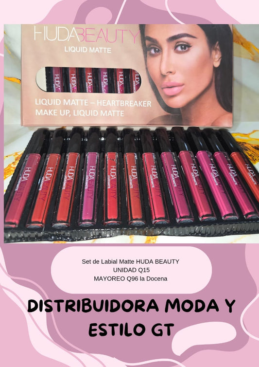 Set de Labial Mate HudaBeauty