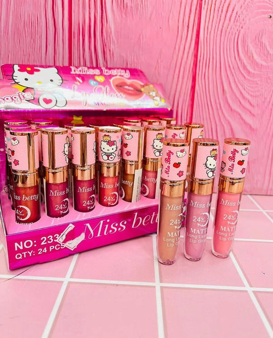 Lip Gloss con Glitter Hello Kitty
