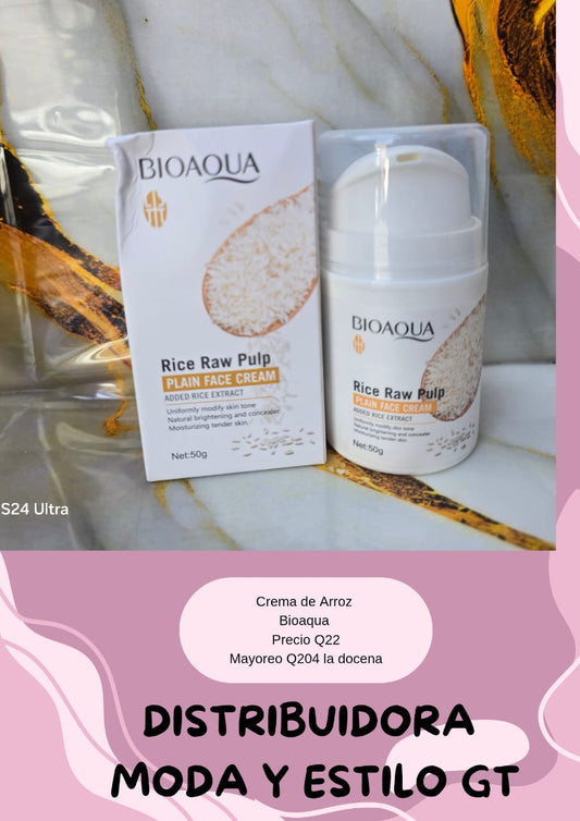 Crema Hidratante de Arroz BIO AQUA