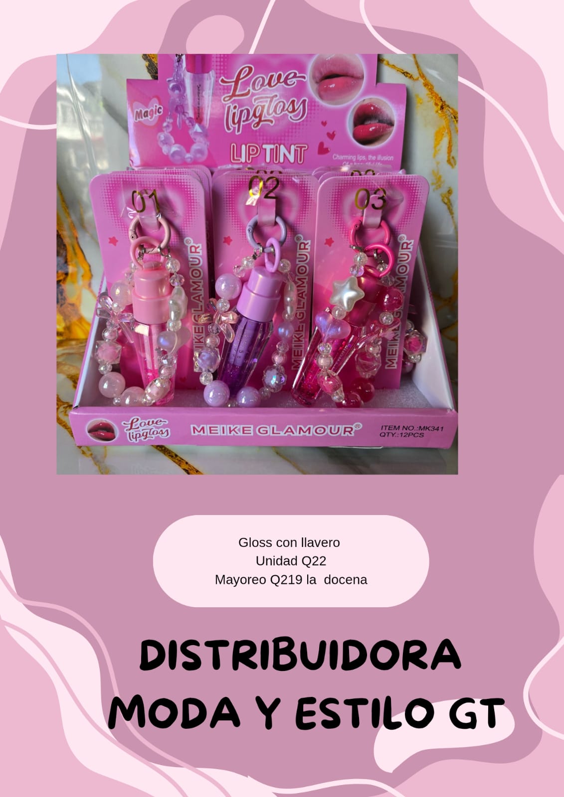 Lip Gloss Con Llavero