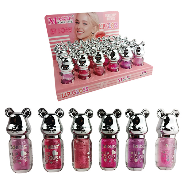 Lip Gloss con Color de Osito