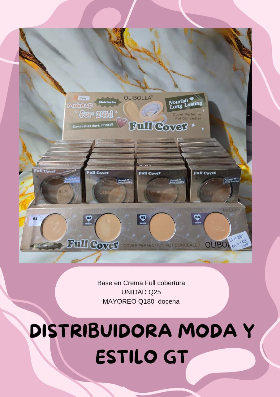 Base en Crema Full Cobertura