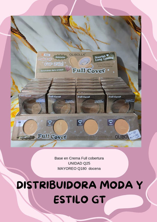 Base en Crema Full Cobertura