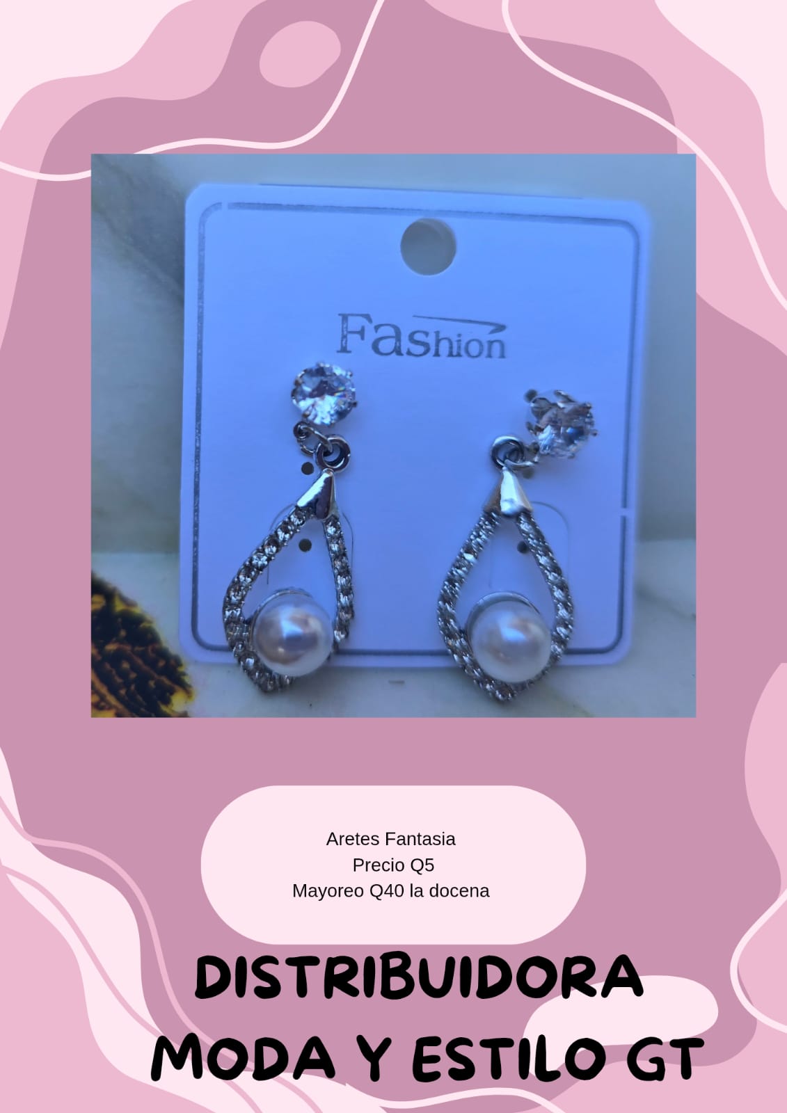 Aretes de Fantasia de Perlita