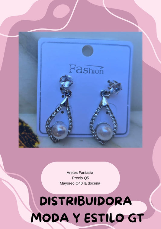 Aretes de Fantasia de Perlita