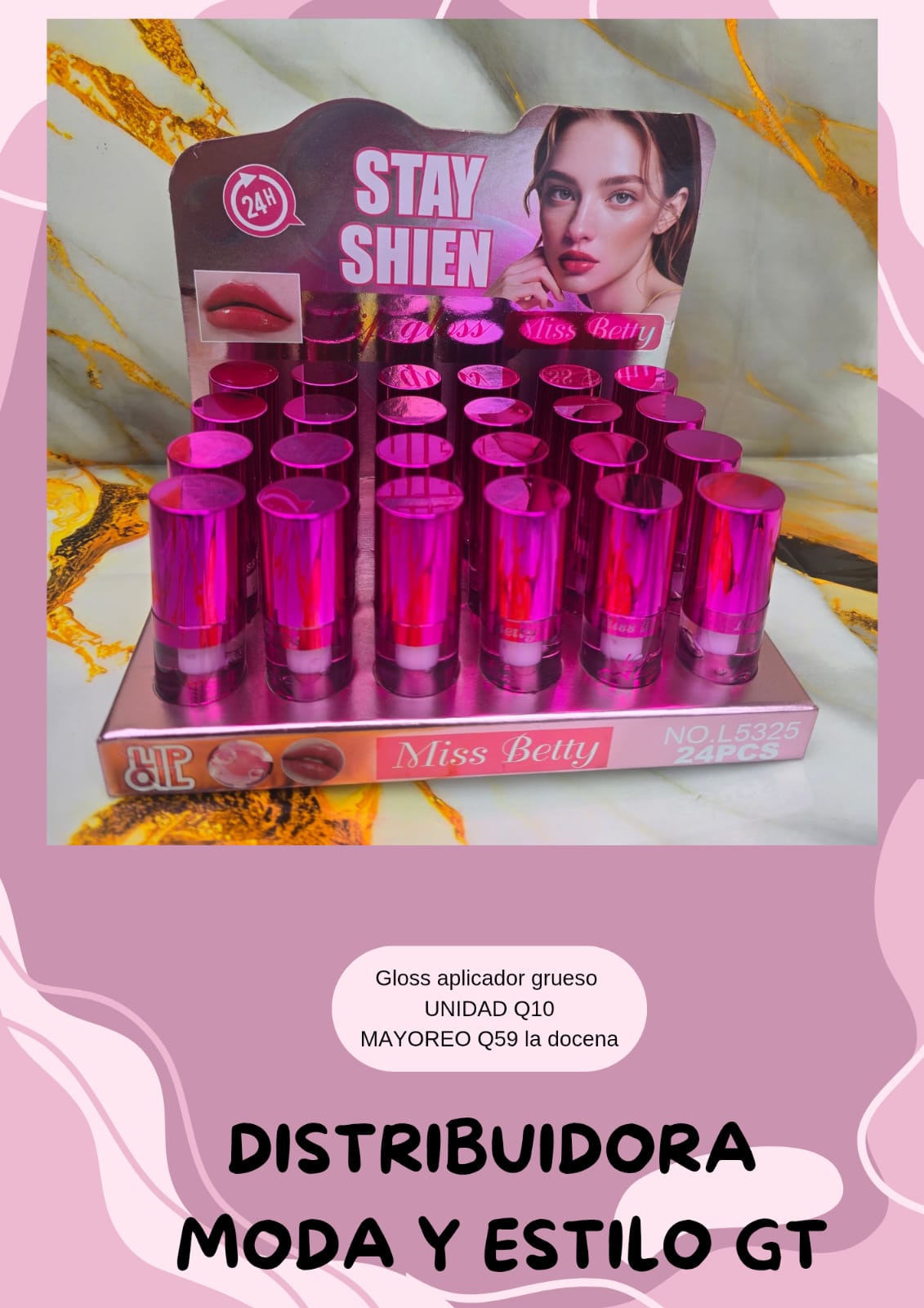 Gloss Oil Pink Grueso