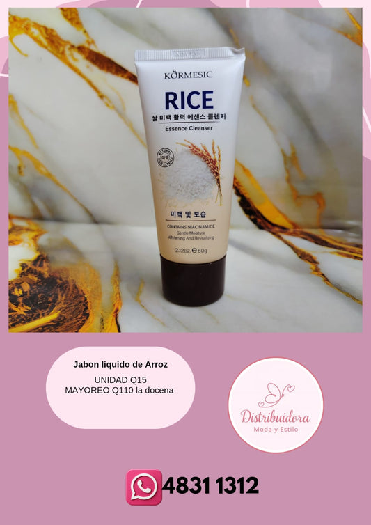 Jabón liquido de arroz
