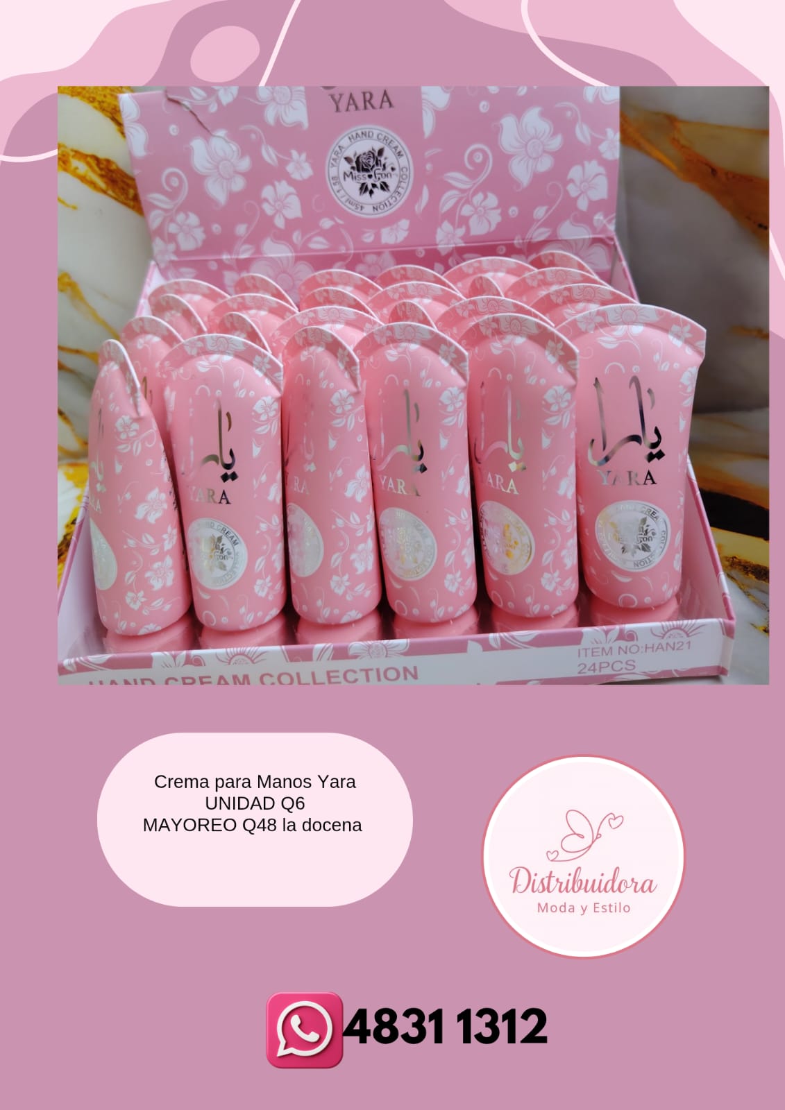 Crema Yara para manos