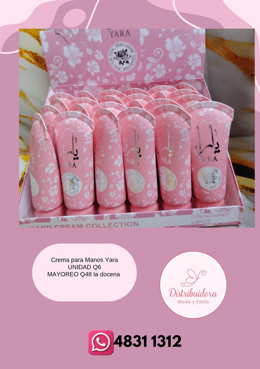 Crema Yara para manos