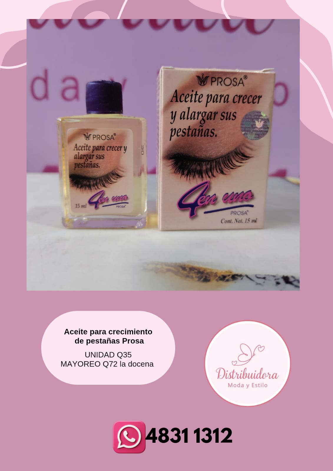 Aceite para crecimiento de pestañas Prosa
