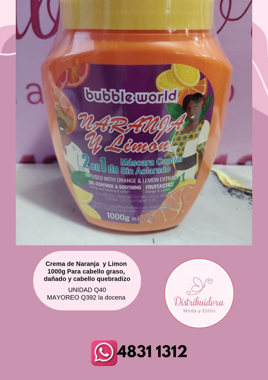 Crema de Naranja y Limon