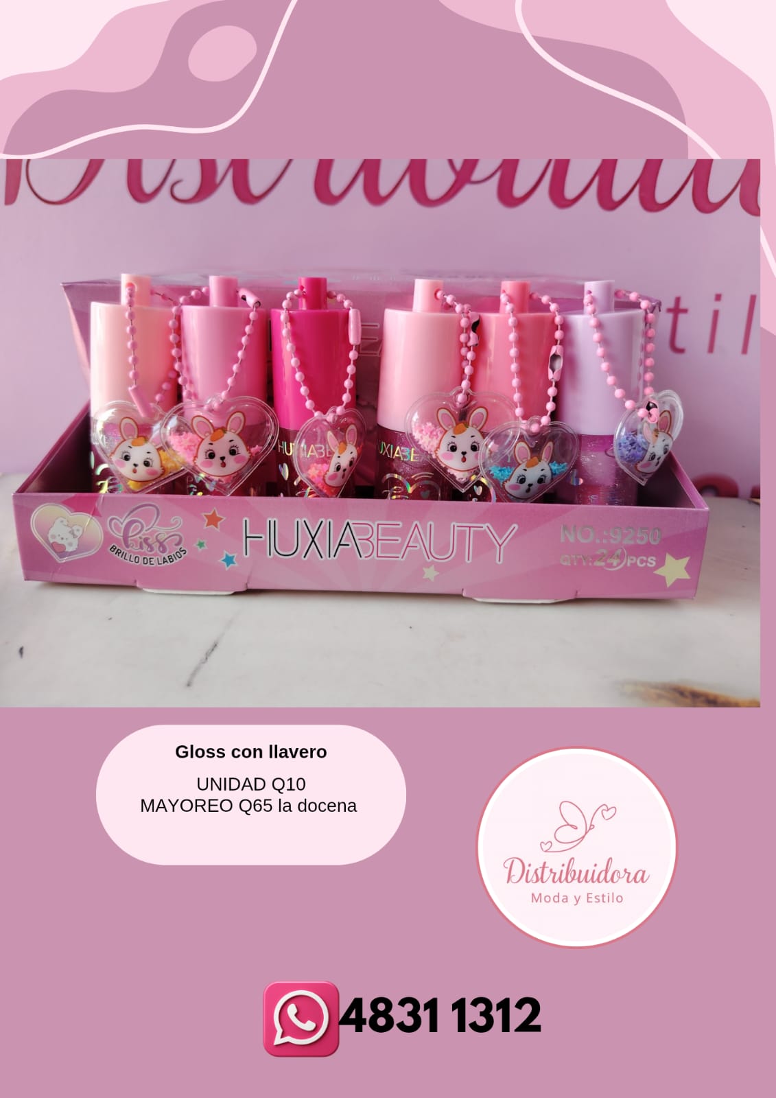 Gloss kawai con llavero