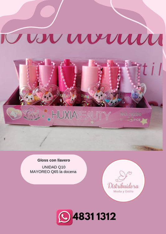 Gloss kawai con llavero