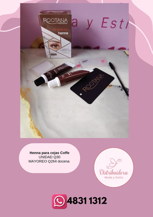 Henna para cejas COFFE