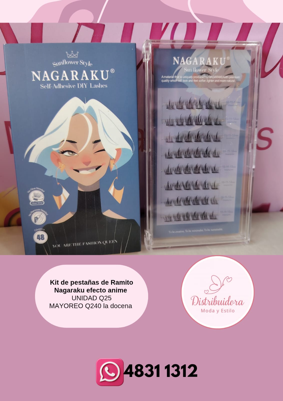 Set de pestañas anime Nagaraku