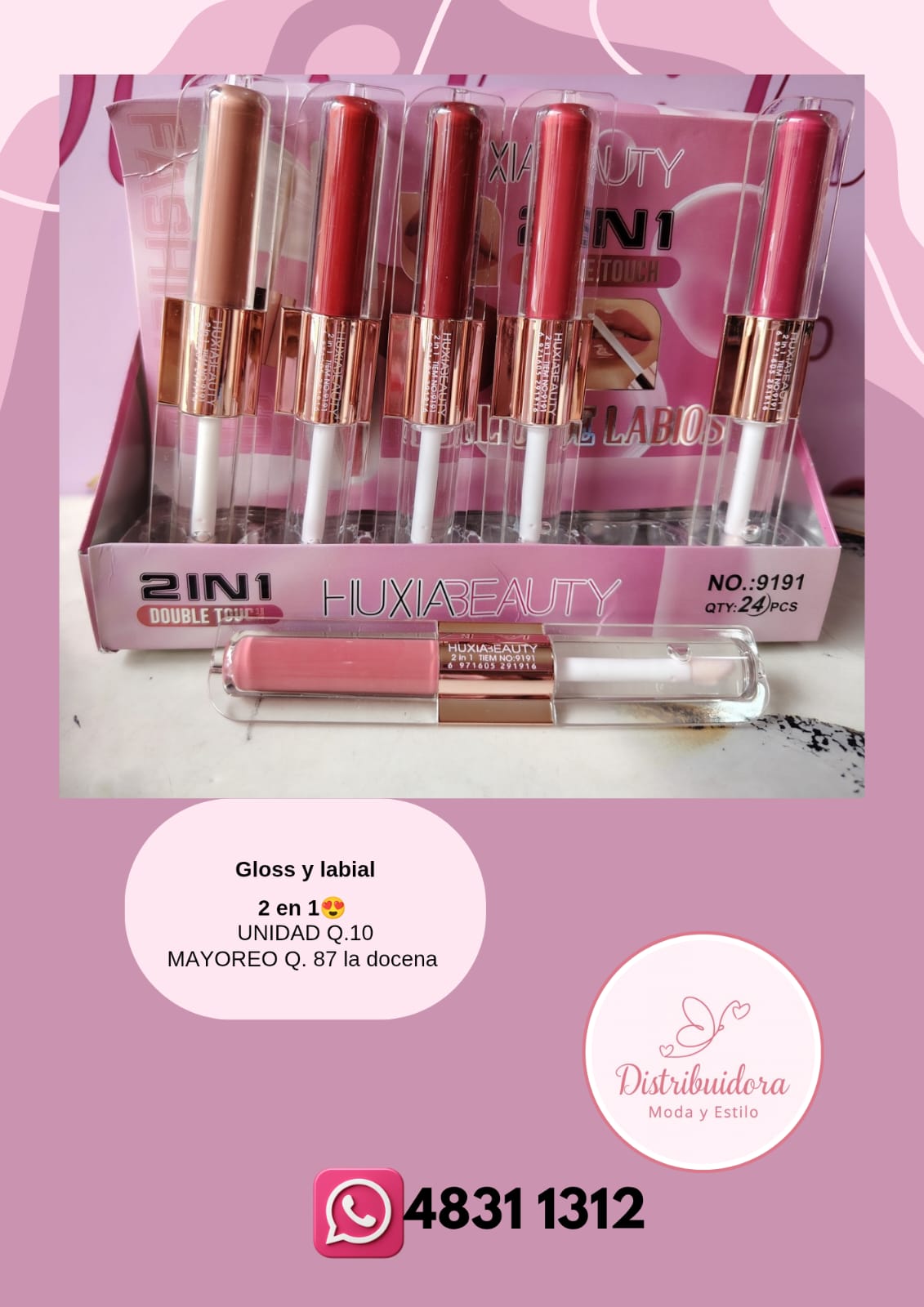 Gloss y labial 2 en 1