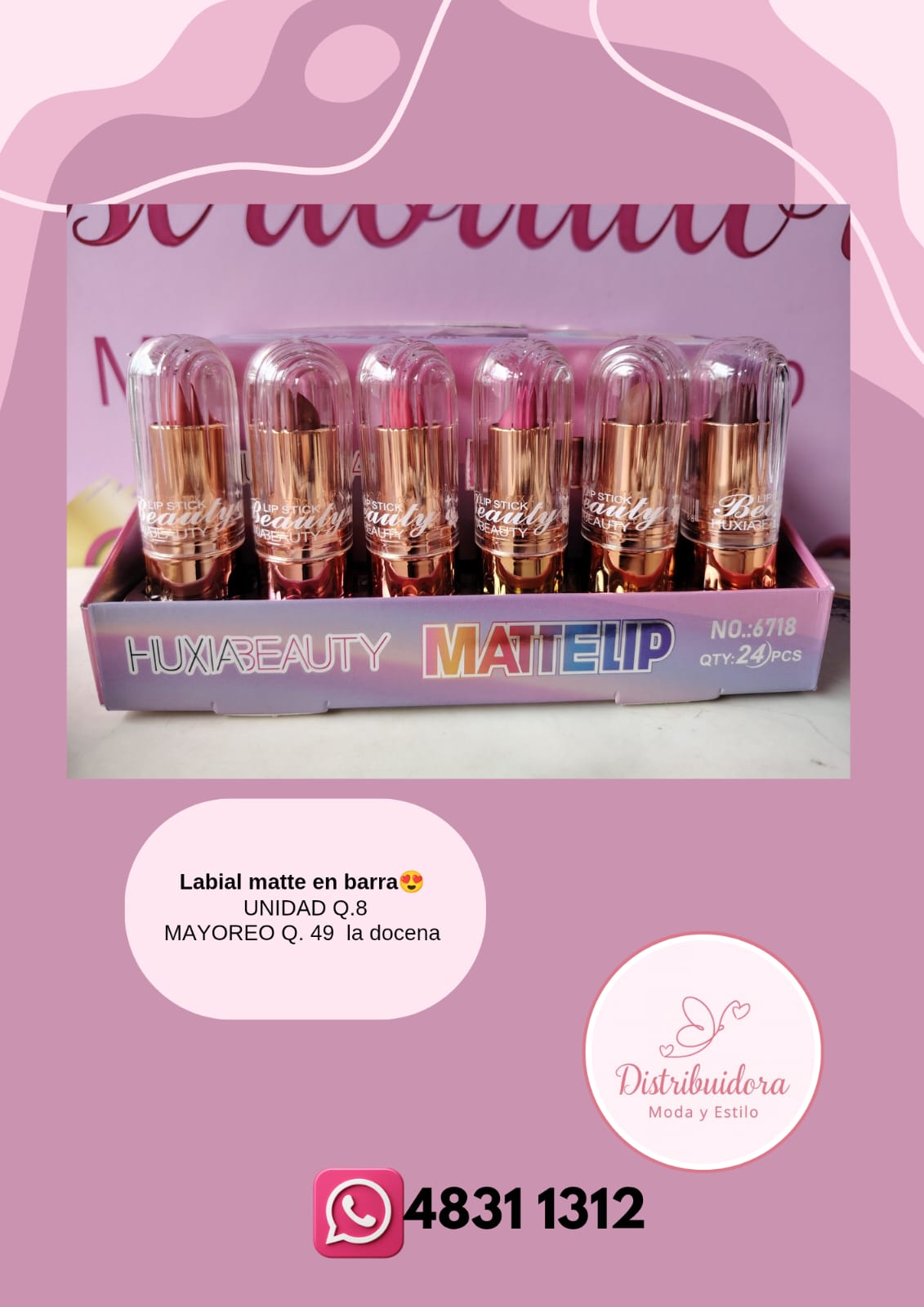 Labial matte en barra
