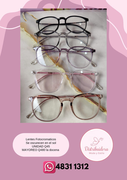 Lentes fotocromaticos con protección Uv