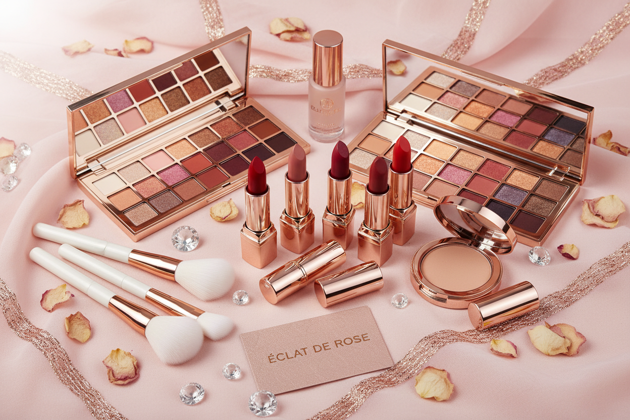 Imagen chic de maquillaje