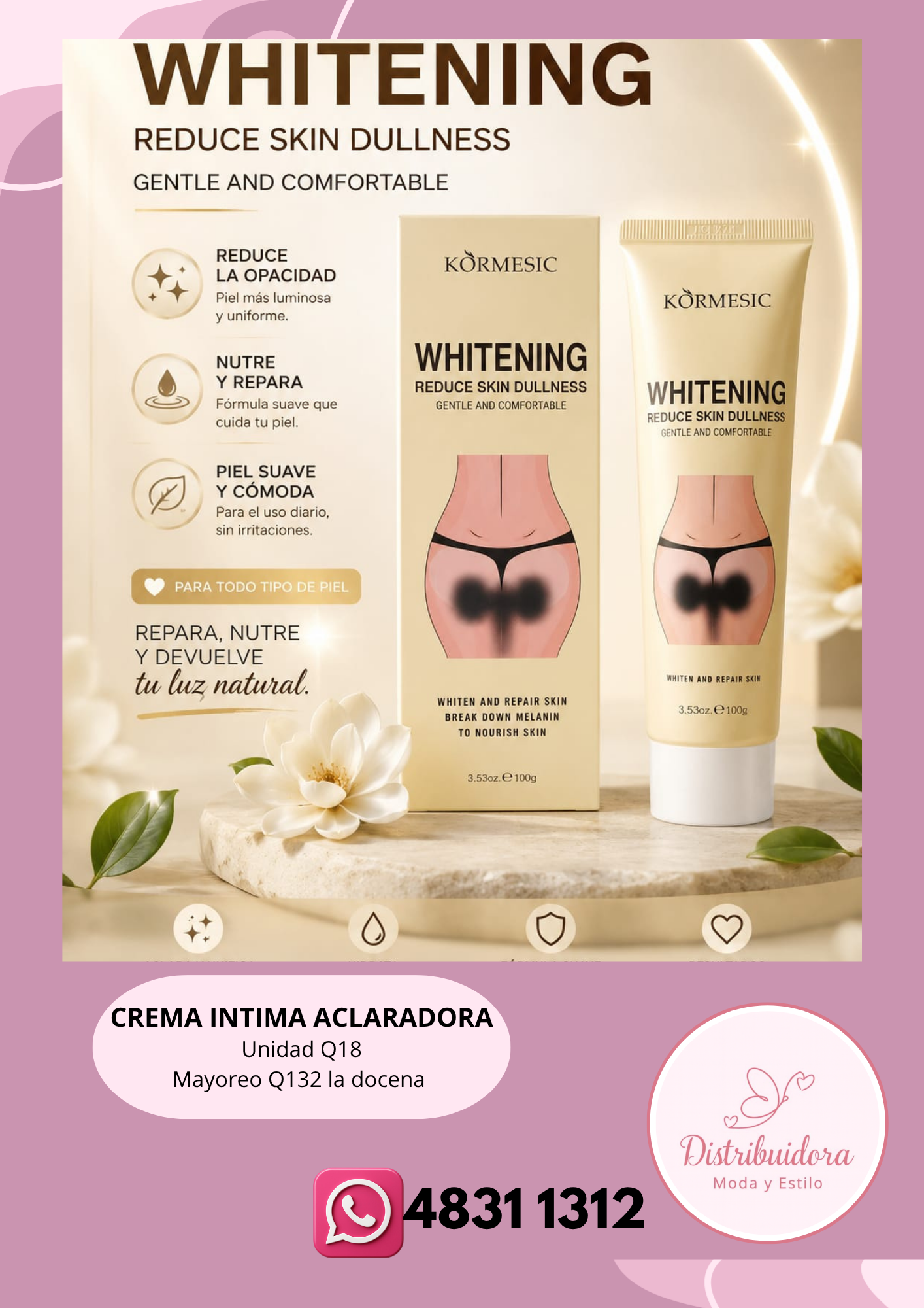 Crema intima aclaradora
