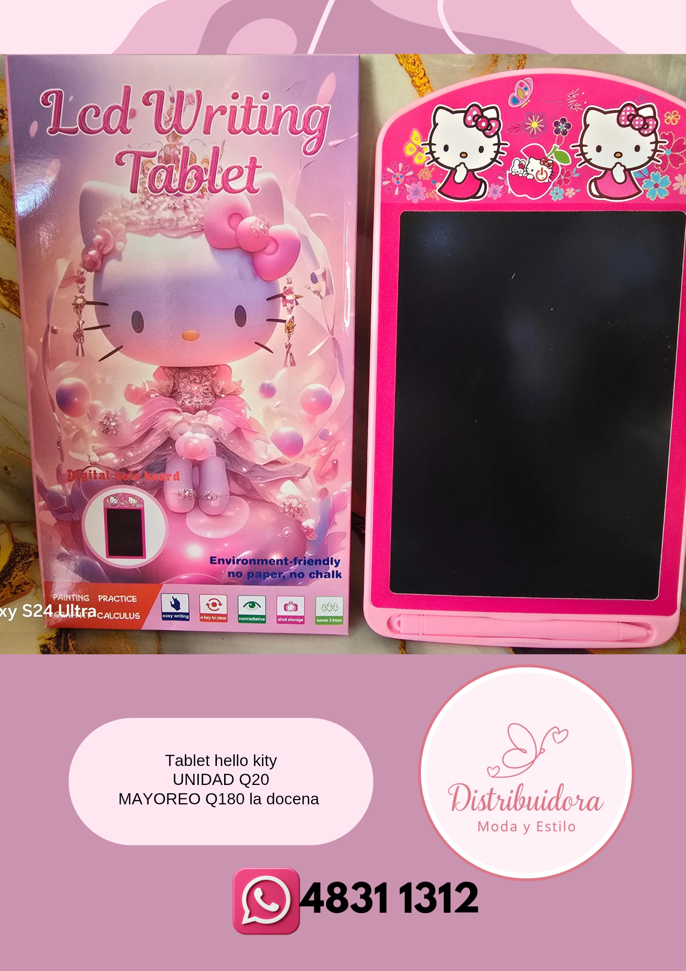 Tablet en direferentes personajes
