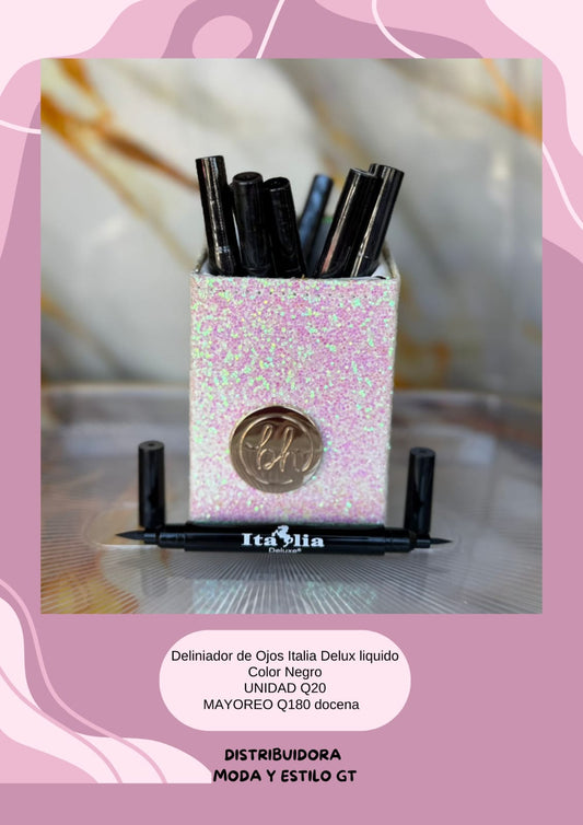 Deliniador de ojos Italia Delux liquido doble punta