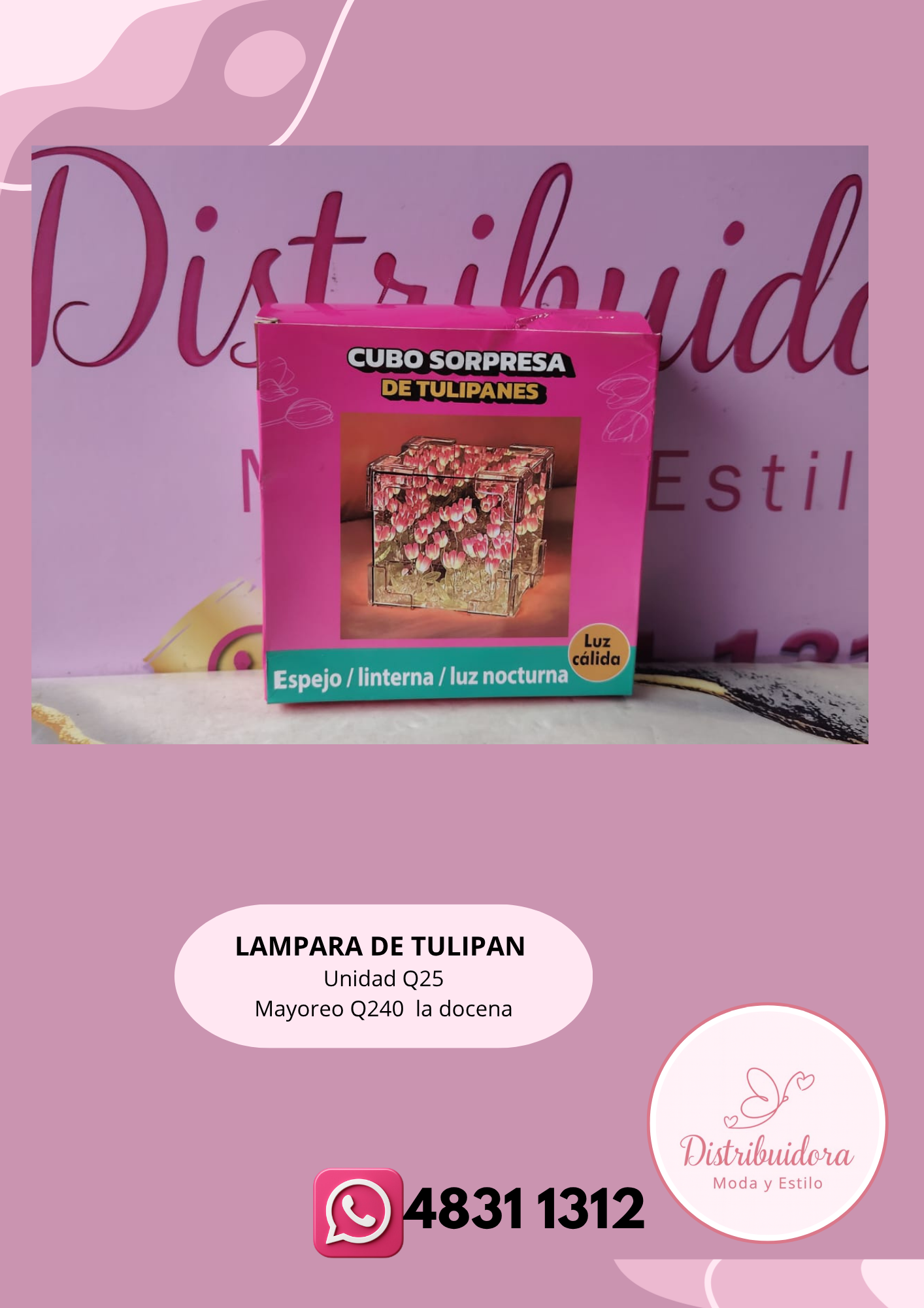 Lampara de tulipanes